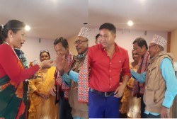 मनिलाको वडाबाट एमालेका वडाध्यक्षको उम्मेदवार सहित कांग्रेस प्रवेश